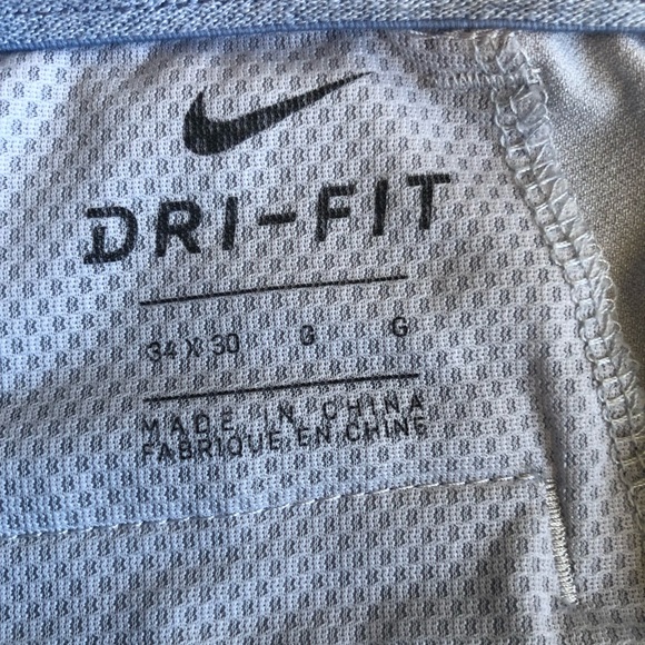 Nike Dri-Fit Light Blue Golf Baseball Pants Men’s Size 34/30 Elastic Waist - Picture 4 of 16